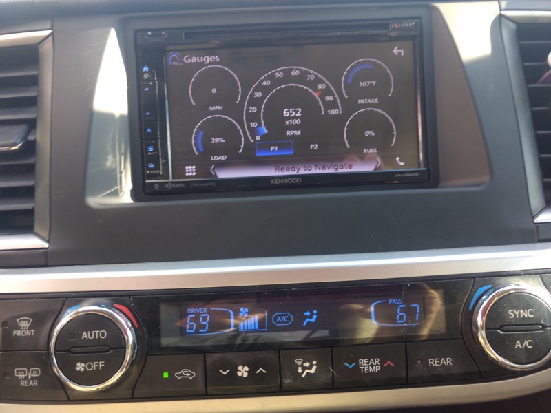 Toyota Highlander Radio Upgrade for Lake City Dealership